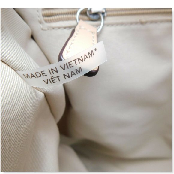 COACH Light Beige Signature C Logo PVC Tote Bag - Picture 12 of 12